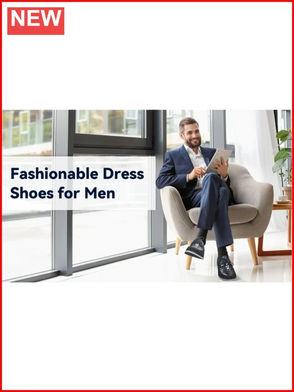 Men's Oxford Derby Dress Shoes Lace-up Leather Orthopedic Casual Business